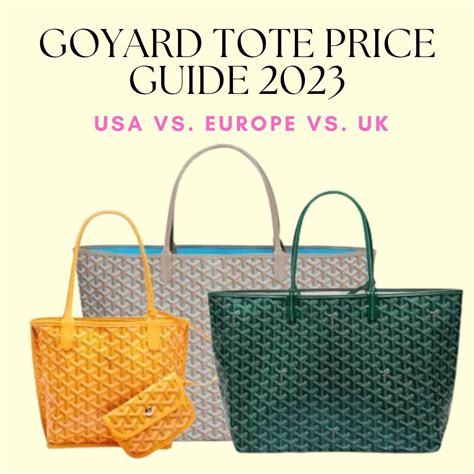 goyard london prices 2023